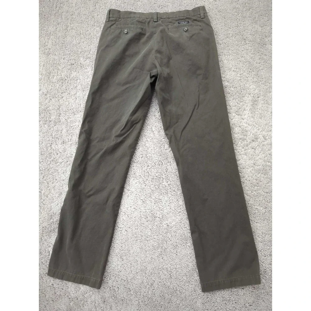 Banana Republic Gavin Chino Pants Mens 33/34 Brown‎ Straight Leg Formal Casual